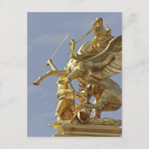 Pegasus-Statue an der Pont Alexander III-Brücke Postkarte