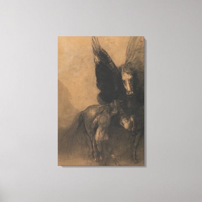 Pegasus und Bellerophon Leinwanddruck (Vorderseite)