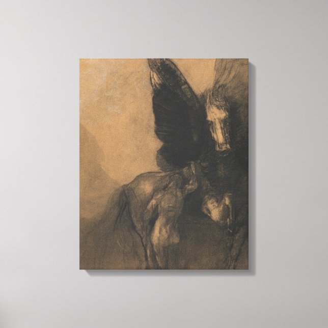 Pegasus und Bellerophon Leinwanddruck (Vorderseite)