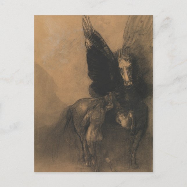 Pegasus und Bellerophon Postkarte (Vorderseite)