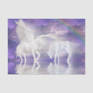 Pegasus und Einhorn Seidenpapier