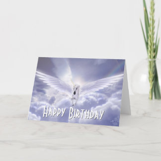Pegasus Unicorn Happy Birthday Grußkarte Karte