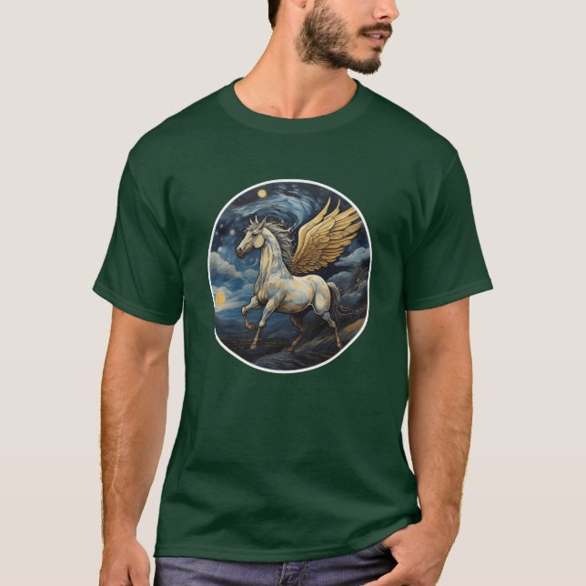 Pegasus unicorn Pferd Mädchen T-Shirt (Vorderseite)