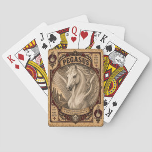Pegasus, Vintage Zirkusmonster Spielkarten