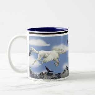 Pegasus volant & Eagles Imaginaire Art Mug