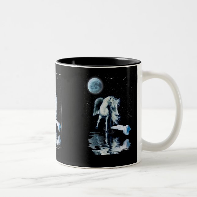 PEGASUS & WHITE RAVEN Collection Zweifarbige Tasse (Rechts)