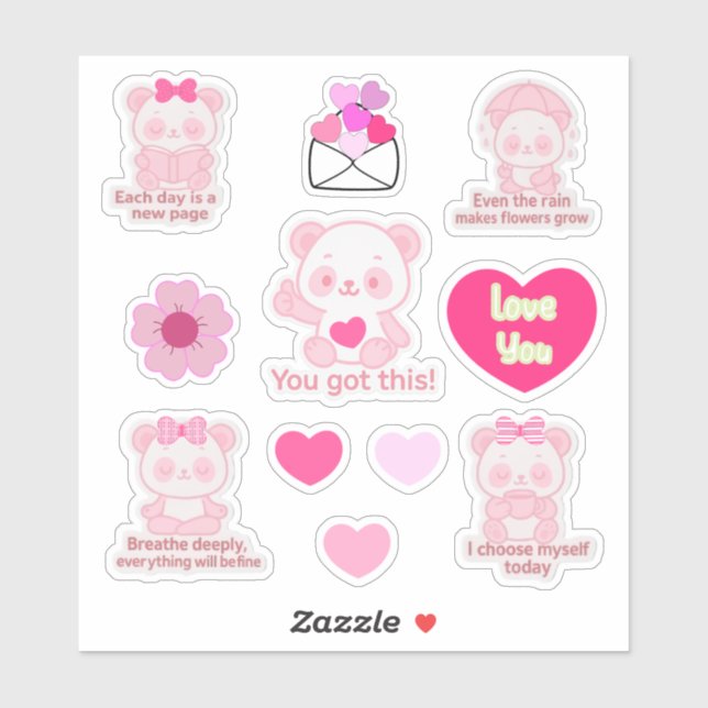 Pegatina de Vinilo Panda Aufkleber (Blatt)