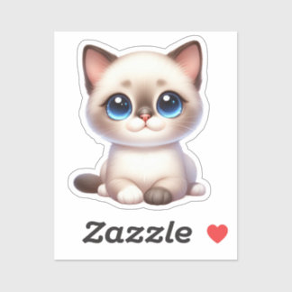 Pegatina Gatito Kawaii Adorable Aufkleber
