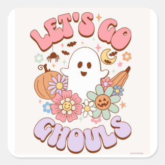 Pegatina Halloween Quadratischer Aufkleber