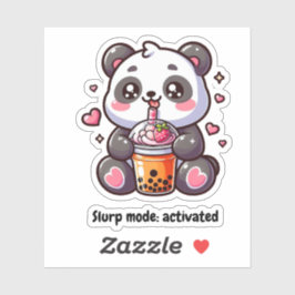 Pegatina Osito Panda Boba Tea Aufkleber