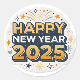 Pegatina Runder Aufkleber