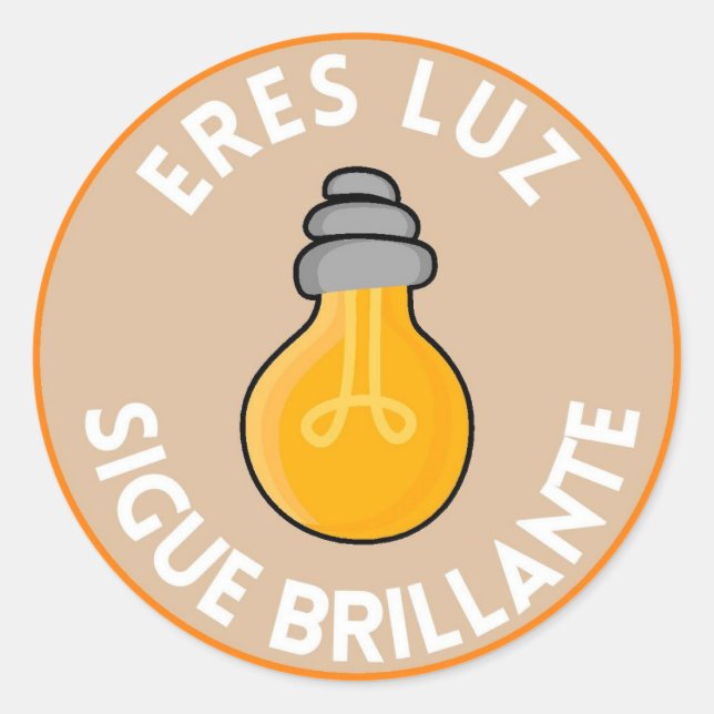 Pegatina/Stickers redondo con frase Inspiradora  Runder Aufkleber (Vorderseite)