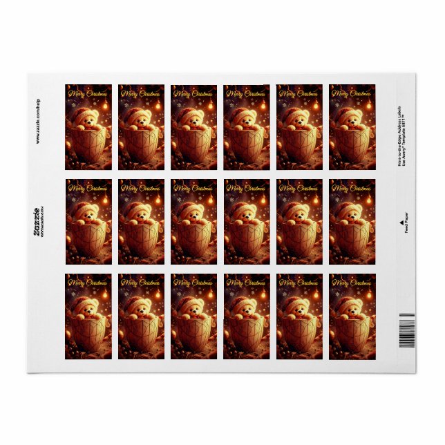 pegatinas de Navidad  Adressaufkleber (Vorne)