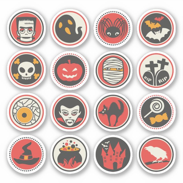 Pegatinas zirares de Halloween Sticker (Vorderseite)