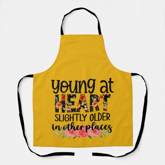 Peggy Ann Yellow Young and Old Kitchen Schürze (Vorderseite)