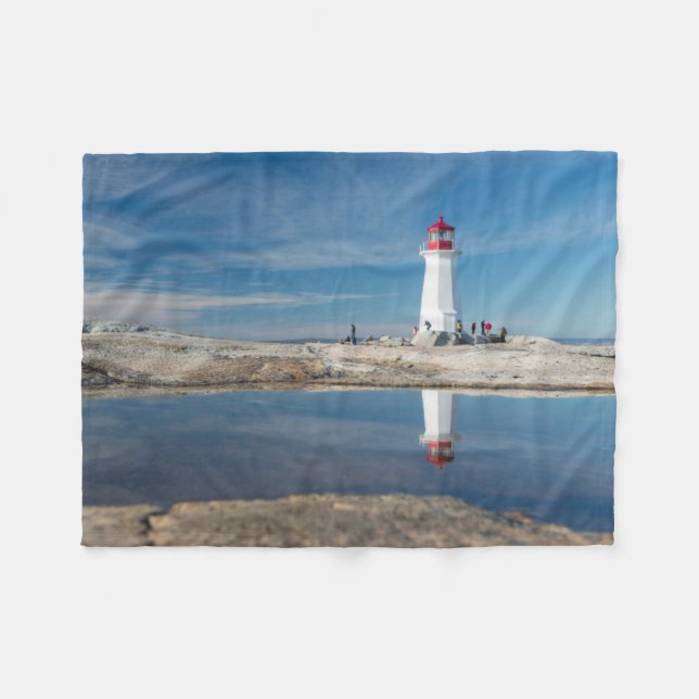 Peggy Bucht-Leuchtturm | Kanada Fleecedecke (Vorderseite (Horizontal))