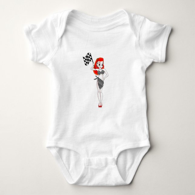 Peggy Pitstop Baby Strampler (Vorderseite)