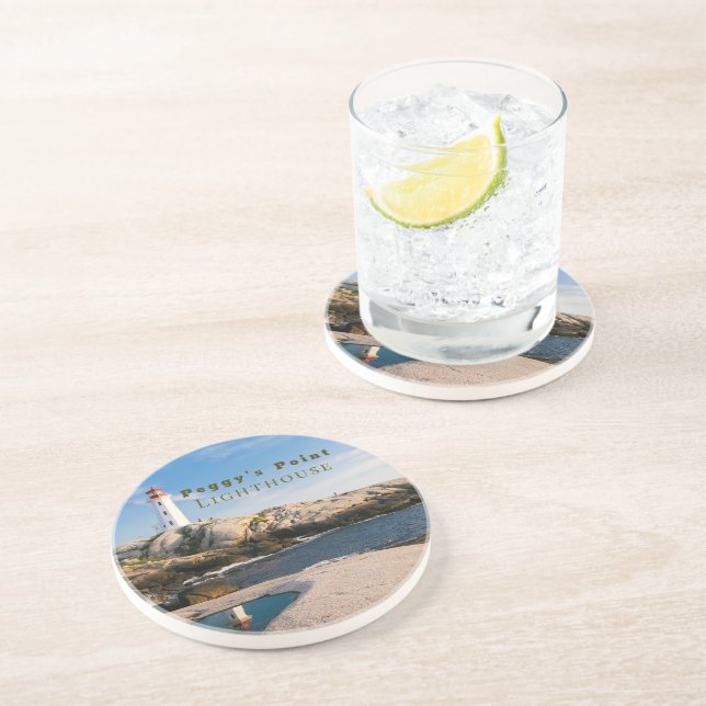 Peggy’s Point Lighthouse Atlantic Canada Getränkeuntersetzer (Seite)