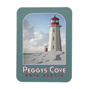 Peggy's Cove Deco-Magnet Magnet
