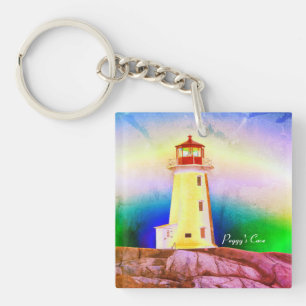 Peggy's Cove Leuchtturm Halifax Nova Scotia Kanada Schlüsselanhänger