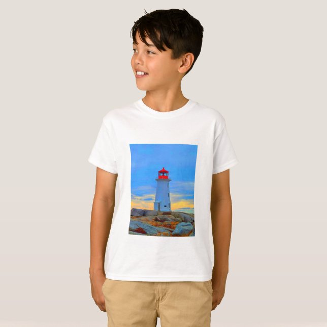 Peggy's Cove Leuchtturm Shirt Leuchtturm Route (Vorne ganz)