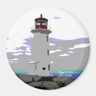 Peggy's Cove  Lighthouse Nova Scotia fridge Magnet