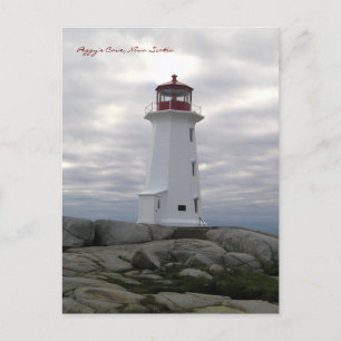 Peggy's Cove Lighthouse Route Nova Scotia Postkarte