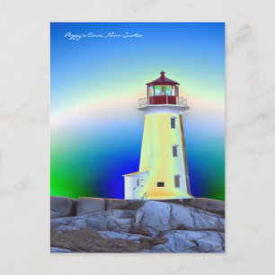 Peggy's Cove Lighthouse Route Nova Scotia Postkarte