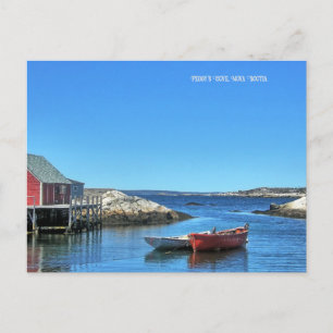 Peggy's Cove, Nova Scotia Feiertagspostkarte