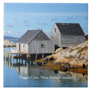 Peggy's Cove, Nova Scotia, Kanada Fliese