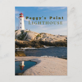 Peggys Point Lighthouse Atlantic Canada Postkarte