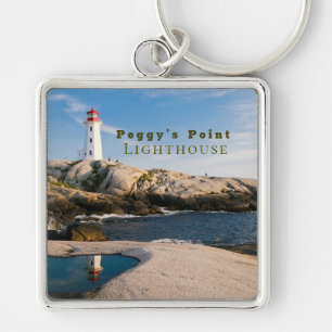 Peggys Point Lighthouse Atlantic Canada Schlüsselanhänger