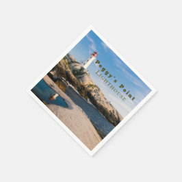 Peggys Point Lighthouse Atlantic Canada Serviette