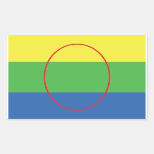 Peguis First Nation Flag Rechteckiger Aufkleber