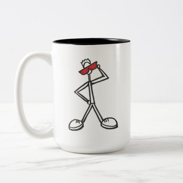 peh_onMug - Tasse + rotes Quadrat (Links)
