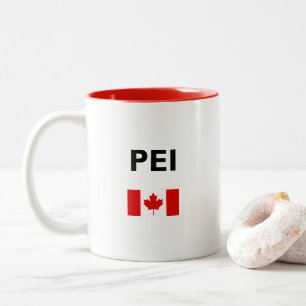 PEI Kanada Kanadische Flagge Licht Farbe Zweifarbige Tasse