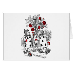 Peignant les roses rouges