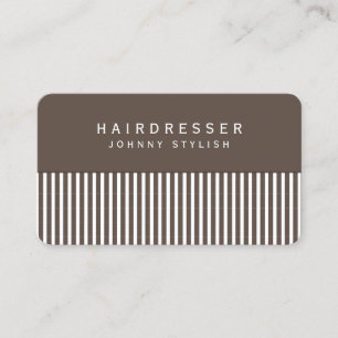 Peigne de cheveux inspiré look carte de visite