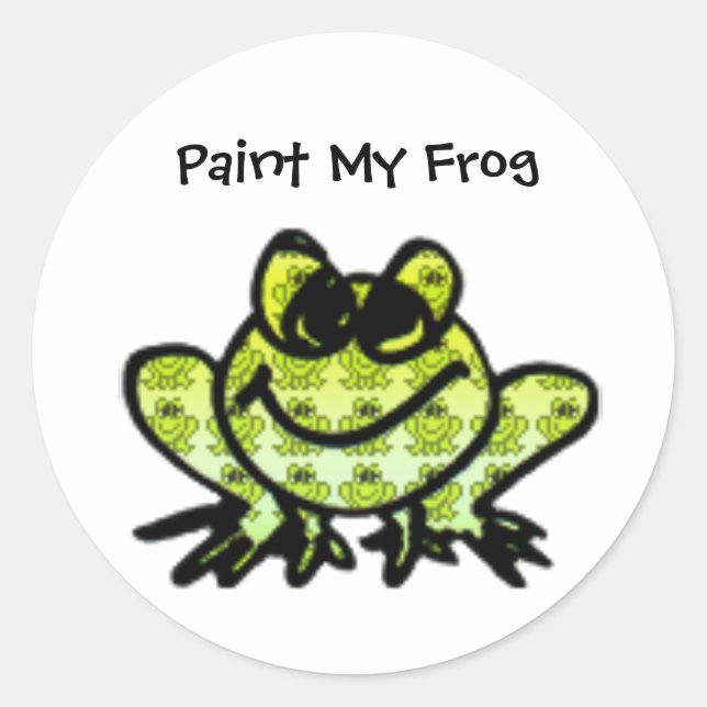 Peindre mon autocollant de grenouille - Customisé (Devant)