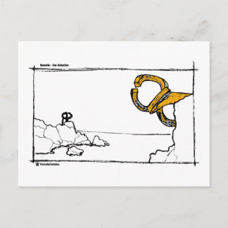 Peine de los vientos 2 postkarte