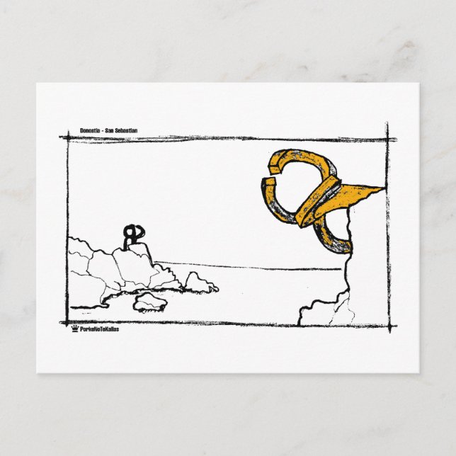 Peine de los vientos 2 postkarte (Vorderseite)