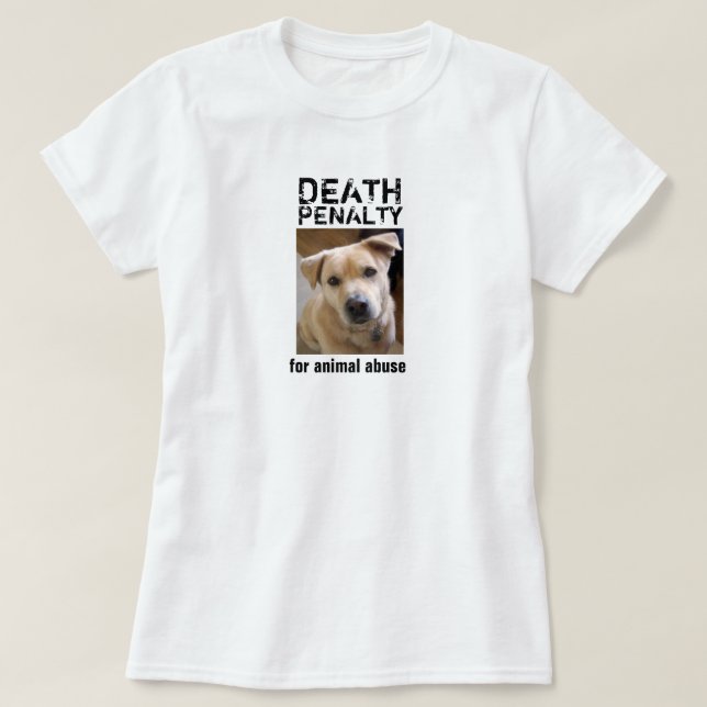 PEINE DE MORT POUR LE T-SHIRT ANIMAL D'ABUS (Design devant)