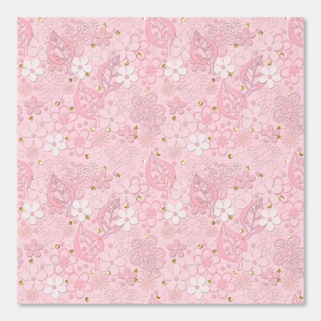Peint Fleurs de papier (Recto)