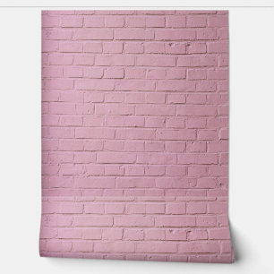 PEINT PAPIER EN BRIQUES ROSES