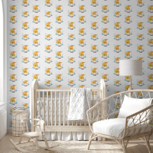 Peint Papier mural de la lune souriante