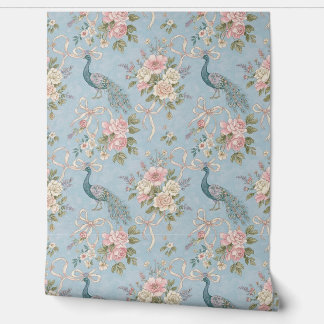 Peint Papier peel et bâton - Peacock Vintage en bleu