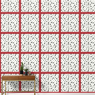 Peint Papier peel et bâton rouge Dalmation