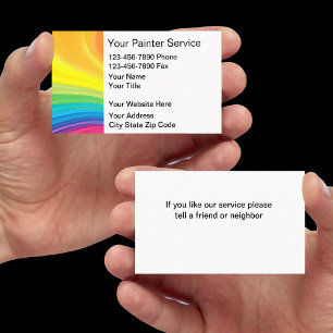 Peintre Carte de visite Design moderne