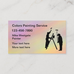Peintre Maison Professionnel Nouveau Carte de visi