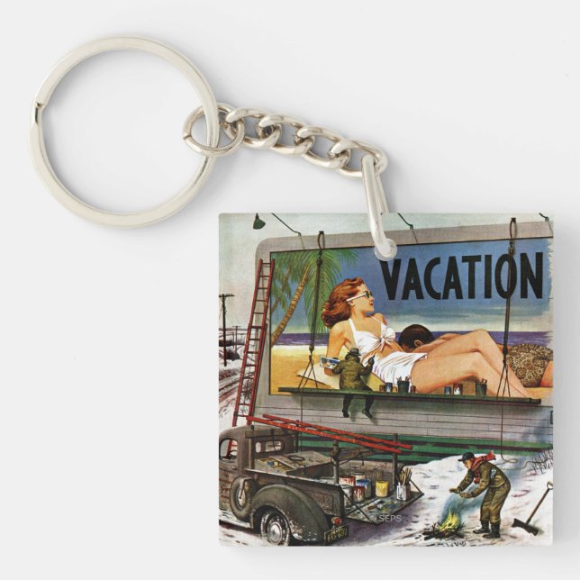 Peintres en tableau en hiver par Stevan Dohanos (Devant)